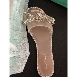 Shoes Lauren Lorraine Breeze Blush Rhinestone Slide Sandals Size 6.5 Fashion